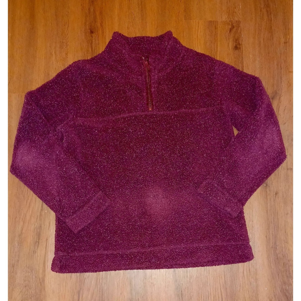 Cabela's Fleece Pullover Purple Women's Size Reg M Long Sleeve. **please read**